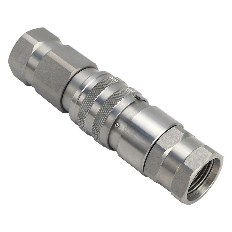 FF Flat Hydraulic Quick Coupling With  Plug For NPT G1/4 G3/8 G1/2 G3/4 G1 Thread High Pressure Oil Hose Connector Release