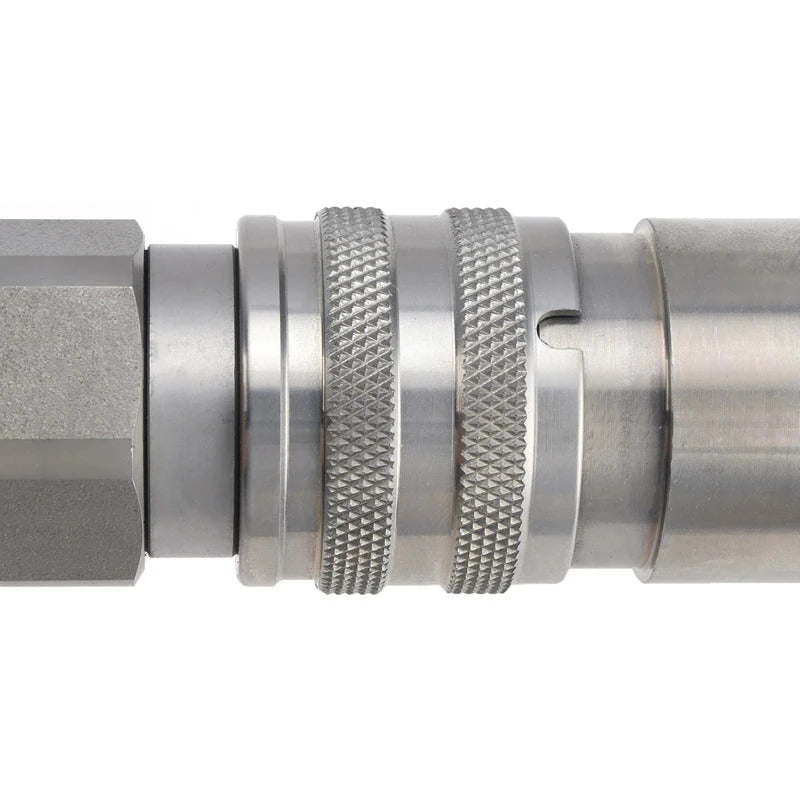 FF Flat Hydraulic Quick Coupling With  Plug For NPT G1/4 G3/8 G1/2 G3/4 G1 Thread High Pressure Oil Hose Connector Release