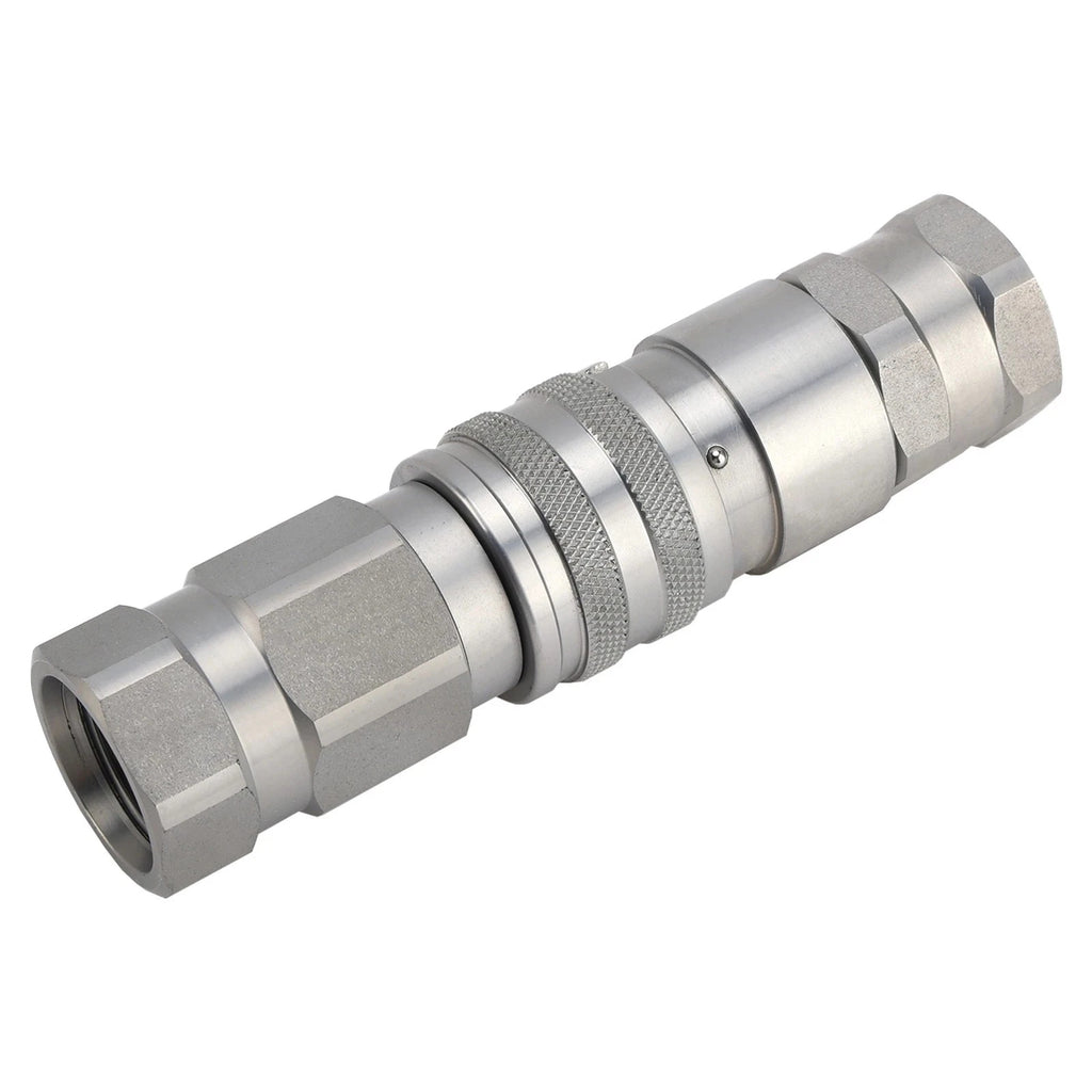 FF Flat Hydraulic Quick Coupling With  Plug For NPT G1/4 G3/8 G1/2 G3/4 G1 Thread High Pressure Oil Hose Connector Release