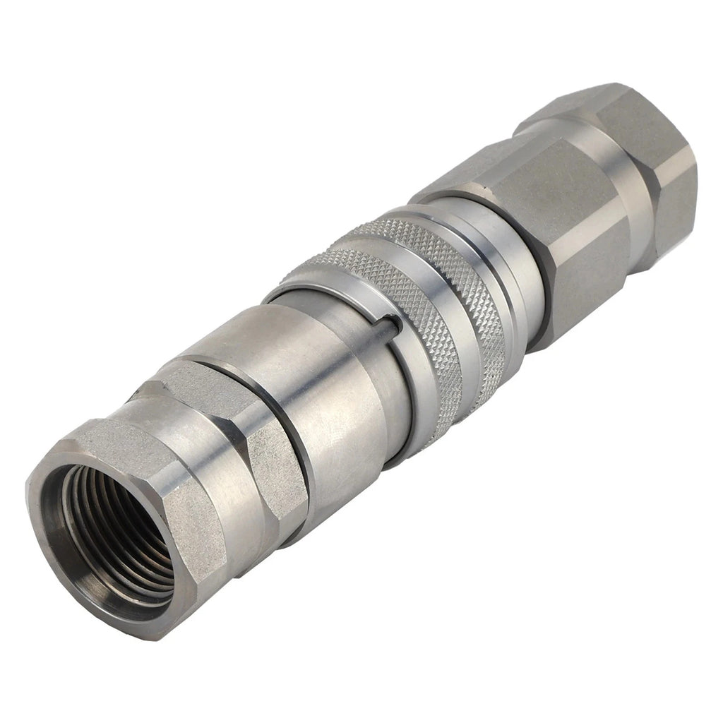 FF Flat Hydraulic Quick Coupling With  Plug For NPT G1/4 G3/8 G1/2 G3/4 G1 Thread High Pressure Oil Hose Connector Release