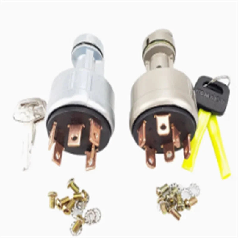 For Komatsu PC60-5 PC120-6 Ignition Start Switch with Keys PC210 PC300 PC240-5/-6/-7/-8 Ignition Switch PC360-5/-6/-7 Switch
