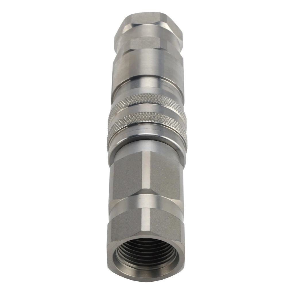 FF Flat Hydraulic Quick Coupling With  Plug For NPT G1/4 G3/8 G1/2 G3/4 G1 Thread High Pressure Oil Hose Connector Release